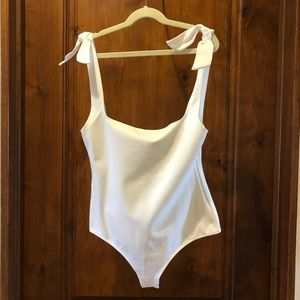 Free People White Body Suit